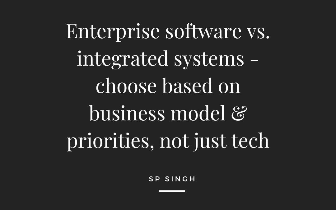 Should you have one system or multiple integrated systems?
