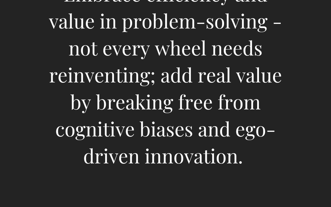 What is the Value of Reinventing the Wheel?