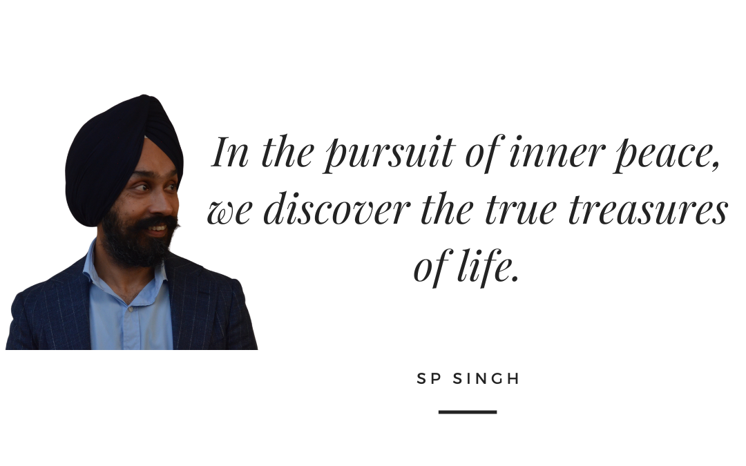 In the pursuit of inner peace!