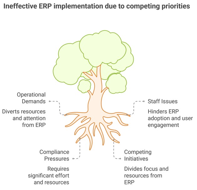 The Story of ERP Implementation 1 Ineffective Erp Implementation Due To Competing Priorities